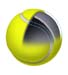 テニスボールの構造イラスト　テニスボール断面イラスト　レンタル　ストックイラスト